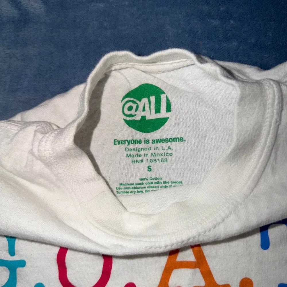 White cotton G.O.A.T. tee